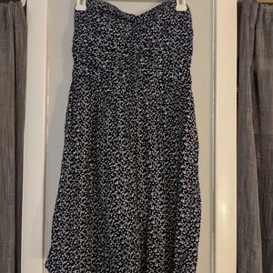 Strapless floral sundress
